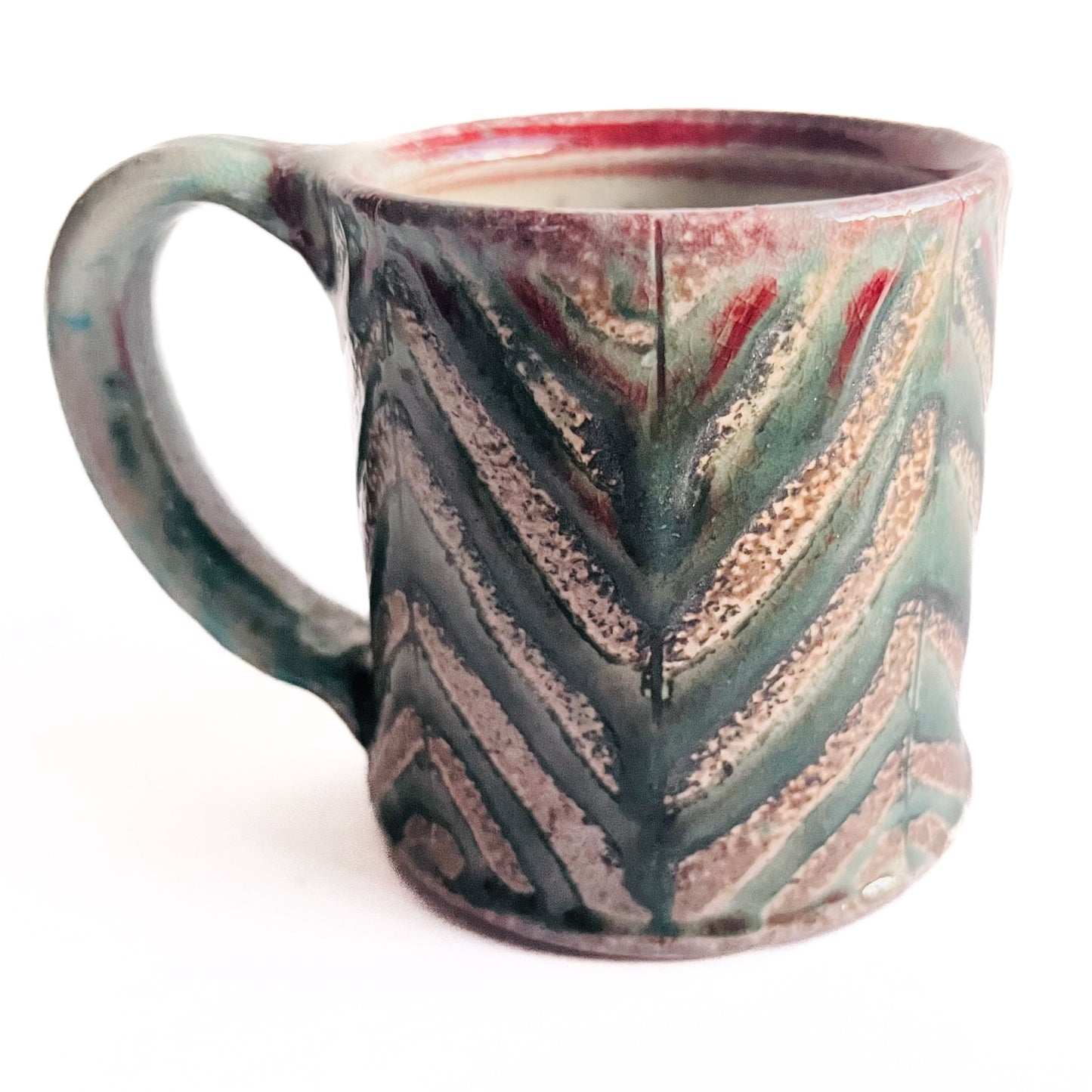 Green Patterned Mugs