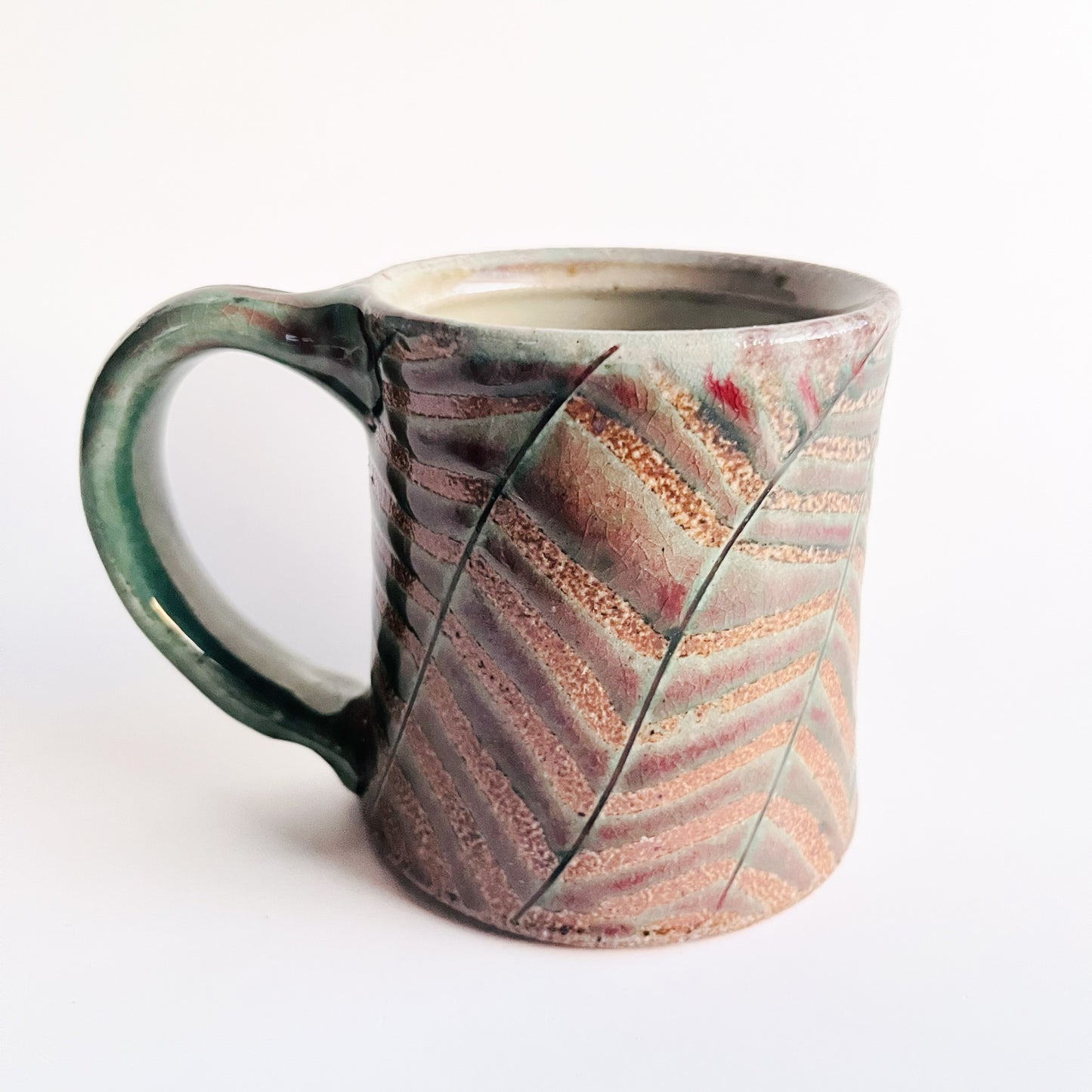 Green Patterned Mugs