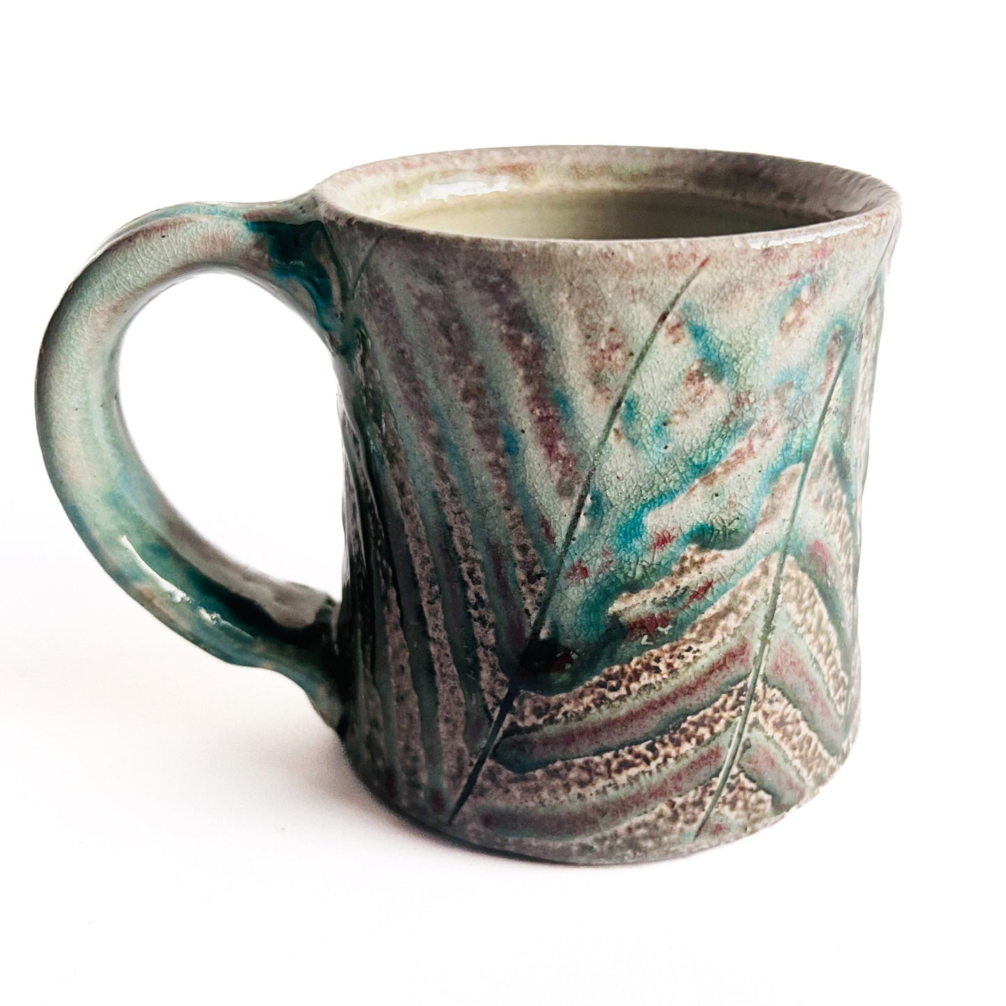 Green Patterned Mugs