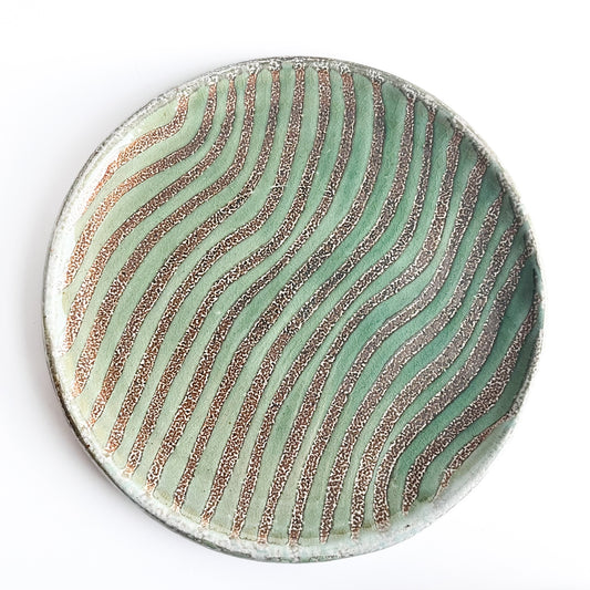 handmade green plate