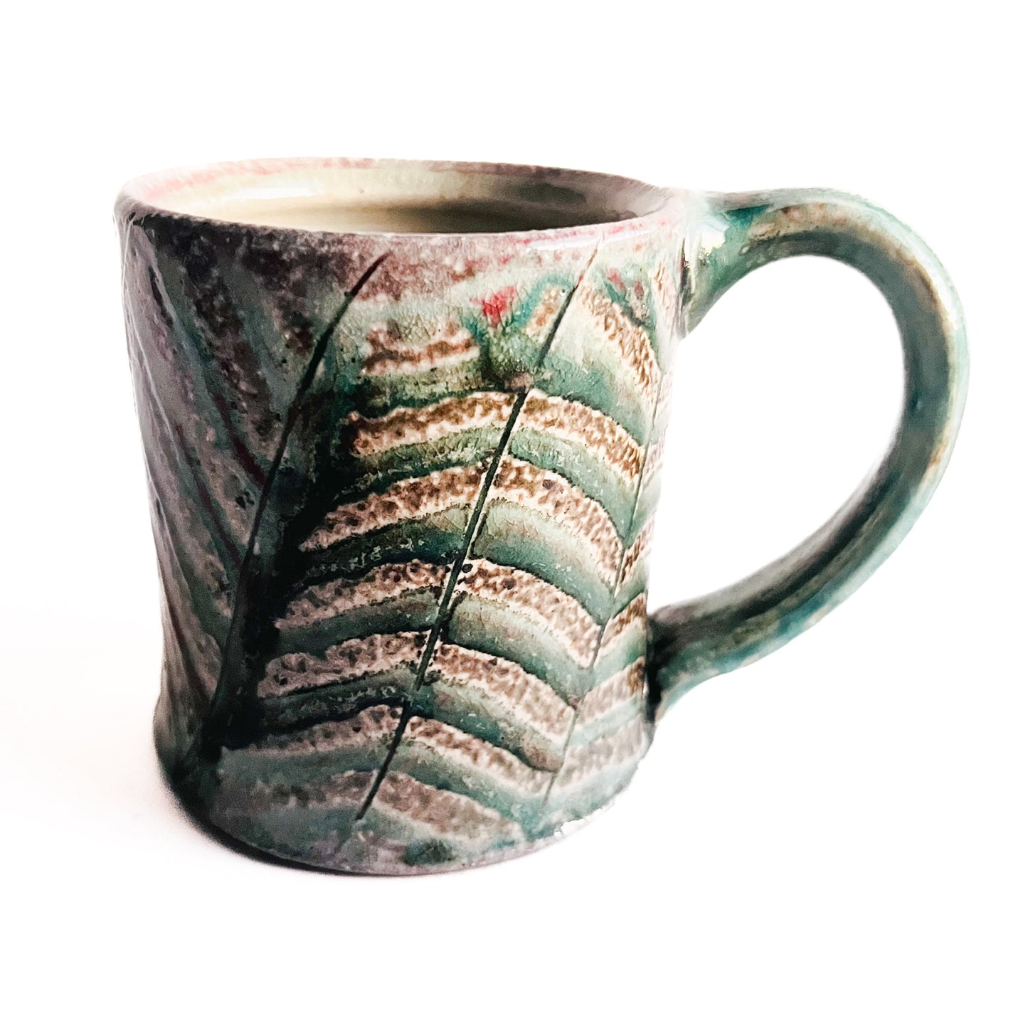Green Patterned Mugs