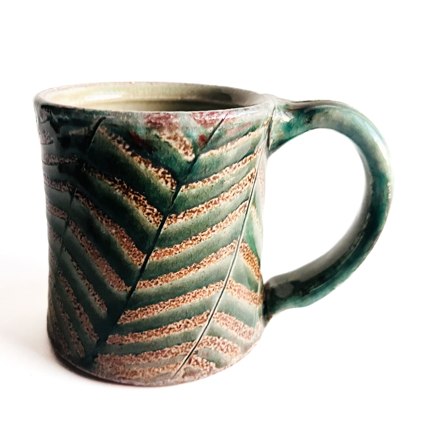 Green Patterned Mugs