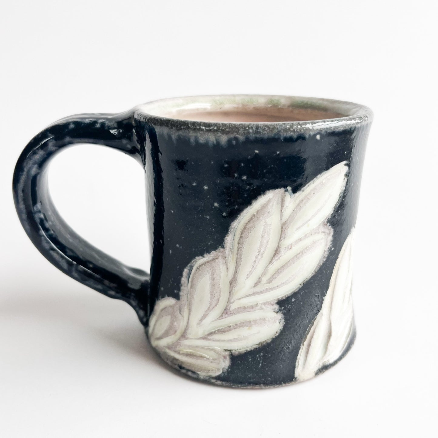 Starry Night with Green Leaves Mug