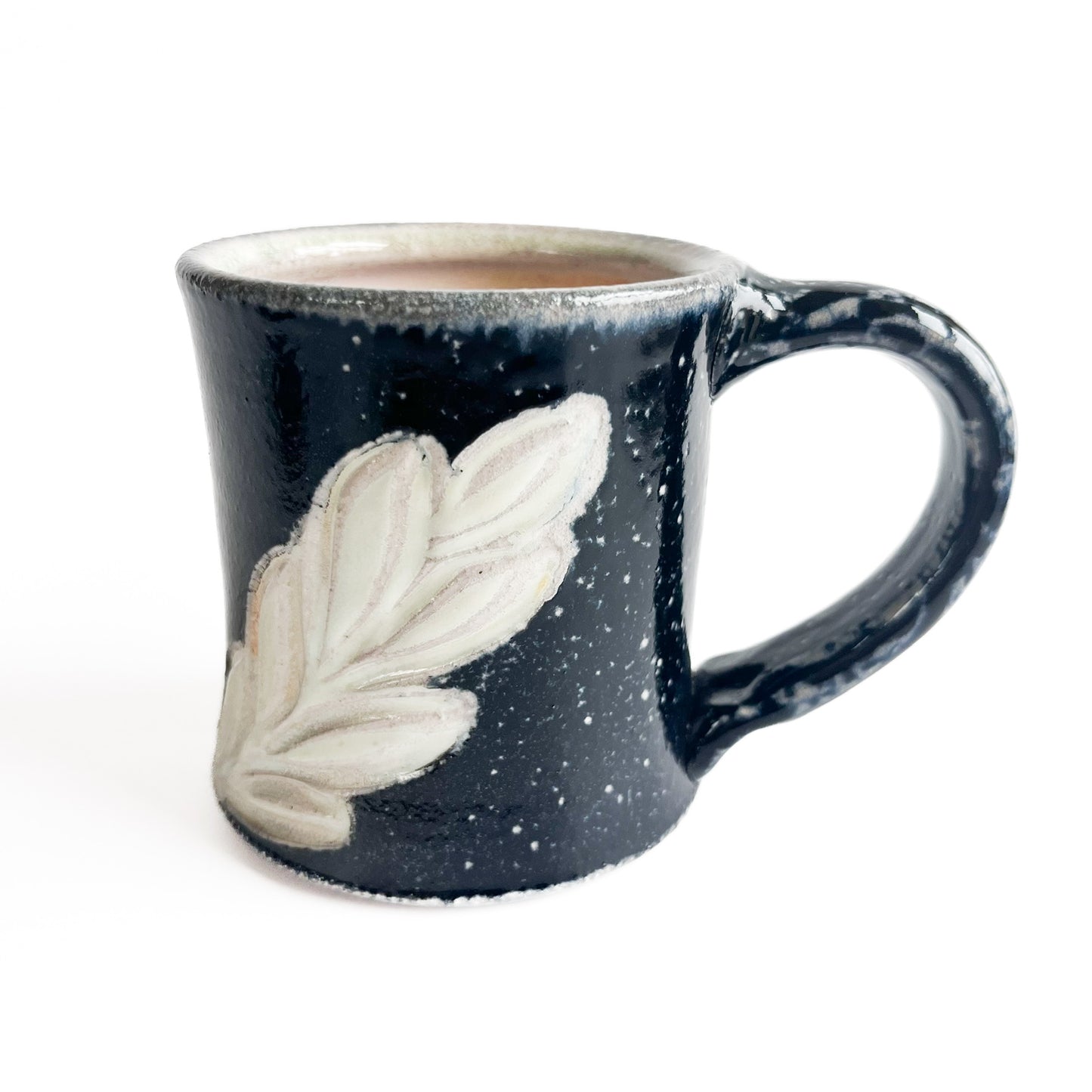 Starry Night with Green Leaves Mug