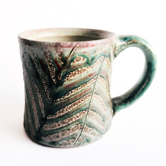 Green Patterned Mugs