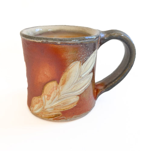 Leaf Carved Mug