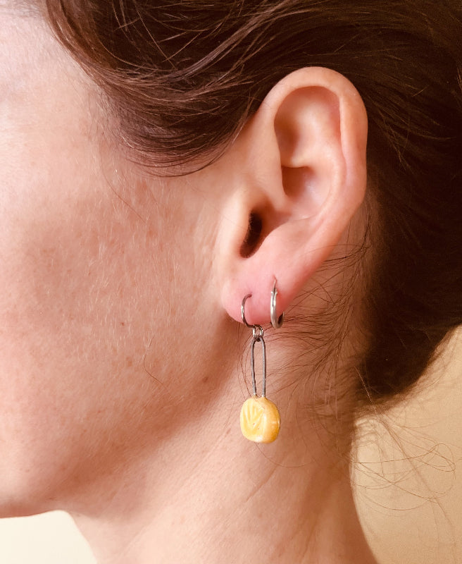 handmade ceramic earrings