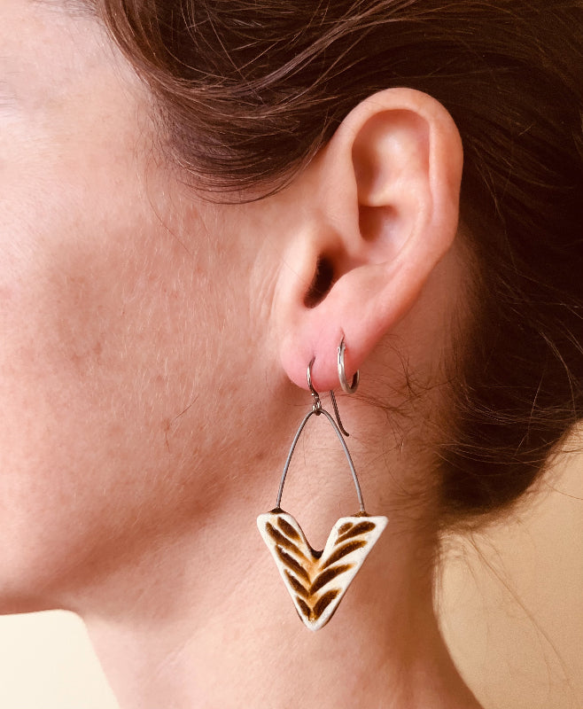 handmade ceramic earrings